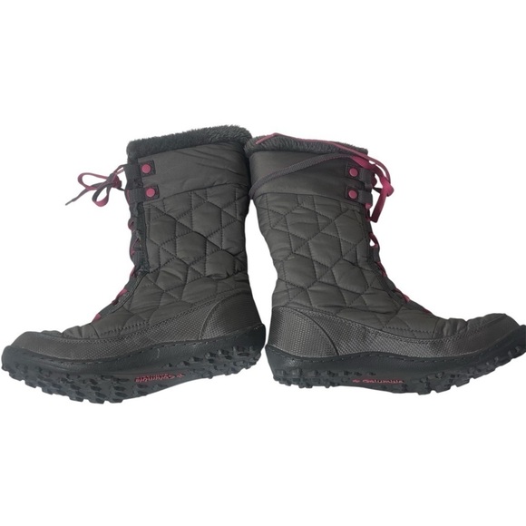 Columbia Minx Mid II Snow BootsGirls Gray Insulated Waterproof Size US 5 - Picture 6 of 12